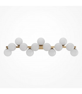 Maytoni Dallas Modern 13 Light Wall Lamp Gold Matte White Shade G9-1