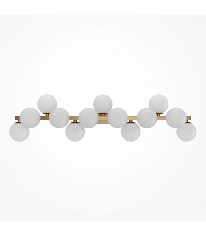 Maytoni Dallas Modern 13 Light Wall Lamp Gold Matte White Shade G9-1