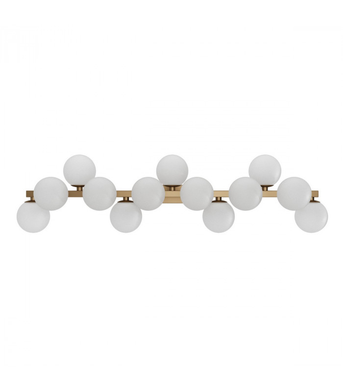 Maytoni Dallas Modern 13 Light Wall Lamp Gold Matte White Shade G9-2