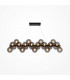 Maytoni Dallas Modern 25 Light Bar Pendant Ceiling Light Black Black Shade G9-1