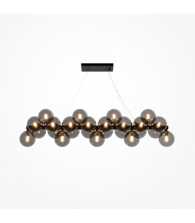 Maytoni Dallas Modern 25 Light Bar Pendant Ceiling Light Black Black Shade G9-1