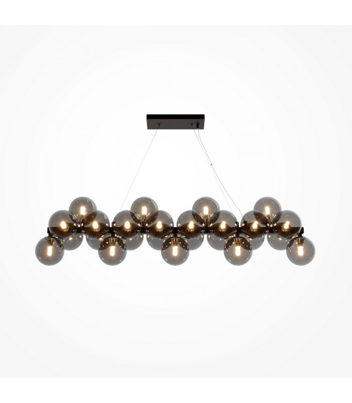 Maytoni Dallas Modern 25 Light Bar Pendant Ceiling Light Black Black Shade G9-1