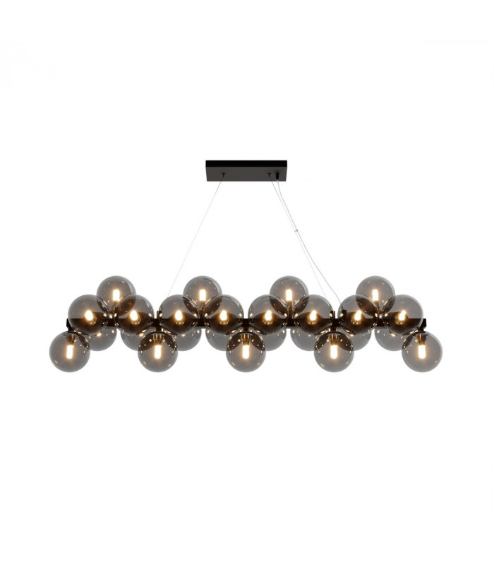 Maytoni Dallas Modern 25 Light Bar Pendant Ceiling Light Black Black Shade G9-2