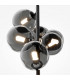 Maytoni Dallas Modern 6 Light Bar Pendant Ceiling Light Black Smoky Shade G9-5