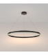 Maytoni Rim Modern Integrated LED Pendant Ceiling Light Black 100cm 3000K-1