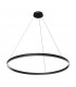 Maytoni Rim Modern Integrated LED Pendant Ceiling Light Black 100cm 3000K-2
