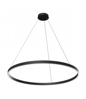 Maytoni Rim Modern Integrated LED Pendant Ceiling Light Black 100cm 3000K-2
