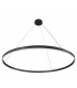 Maytoni Rim Modern Integrated LED Pendant Ceiling Light Black 120cm 3000K-2