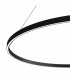 Maytoni Rim Modern Integrated LED Pendant Ceiling Light Black 120cm 3000K-3