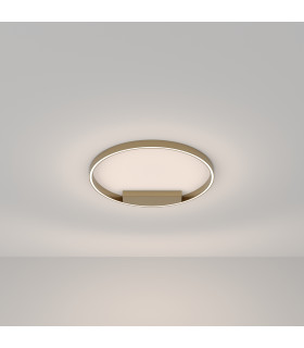 Maytoni Rim Modern Integrated LED Semi Flush Light Brass 60cm 4000K-1