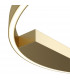 Maytoni Rim Modern Integrated LED Semi Flush Light Brass 60cm 4000K-3