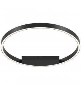 Maytoni Rim Modern Integrated LED Semi Flush Light Black 60cm 4000K-2