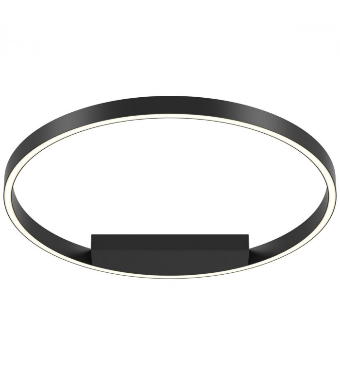 Maytoni Rim Modern Integrated LED Semi Flush Light Black 60cm 4000K-2