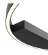 Maytoni Rim Modern Integrated LED Semi Flush Light Black 60cm 4000K-3
