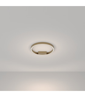 Maytoni Rim Modern Integrated LED Semi Flush Light Brass 40cm 4000K-1