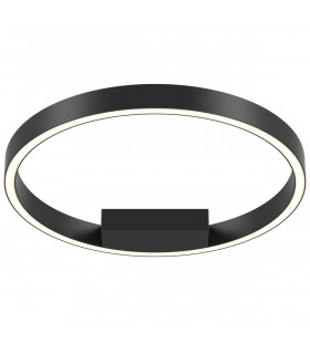 Maytoni Rim Modern Integrated LED Semi Flush Light Black 40cm 4000K-2