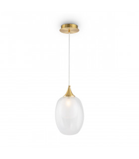 Maytoni Aura Modern Globe Pendant Ceiling Light Brass E14-1