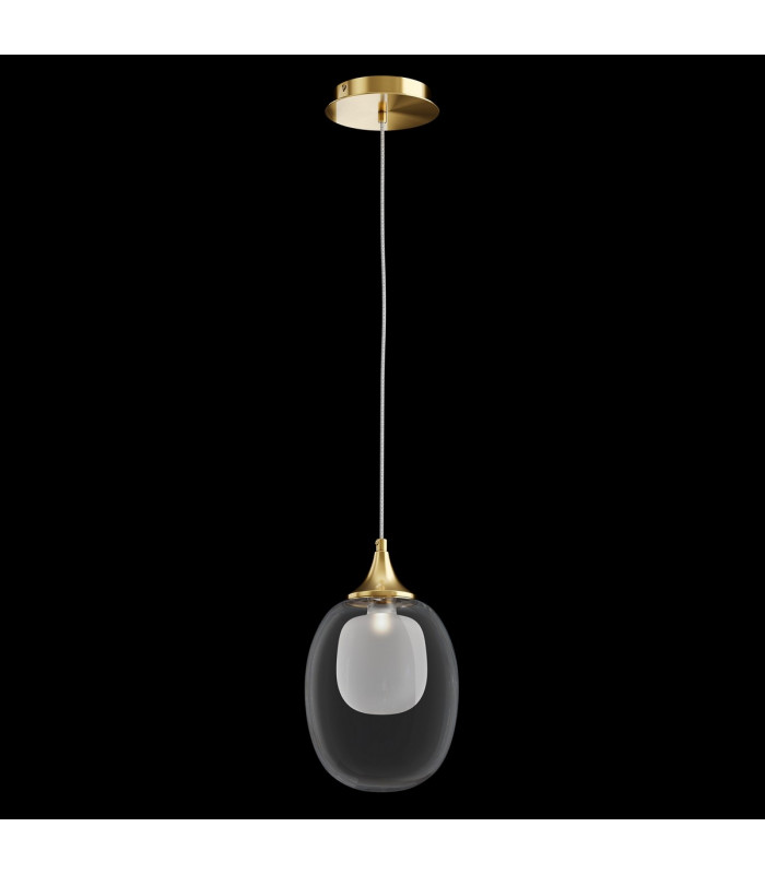 Maytoni Aura Modern Globe Pendant Ceiling Light Brass E14-2