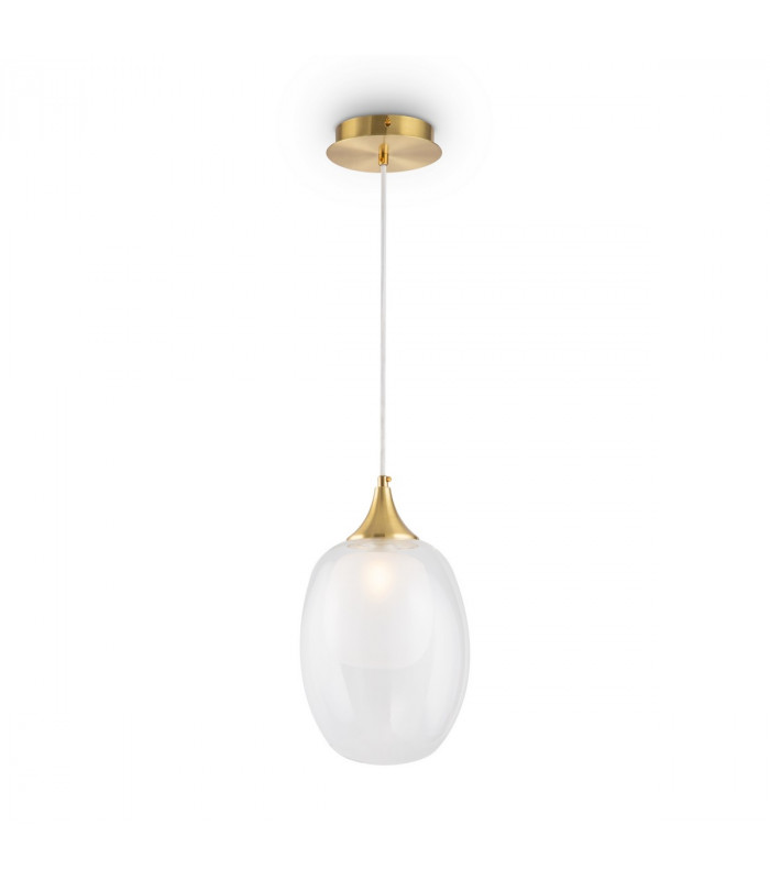 Maytoni Aura Modern Globe Pendant Ceiling Light Brass E14-5