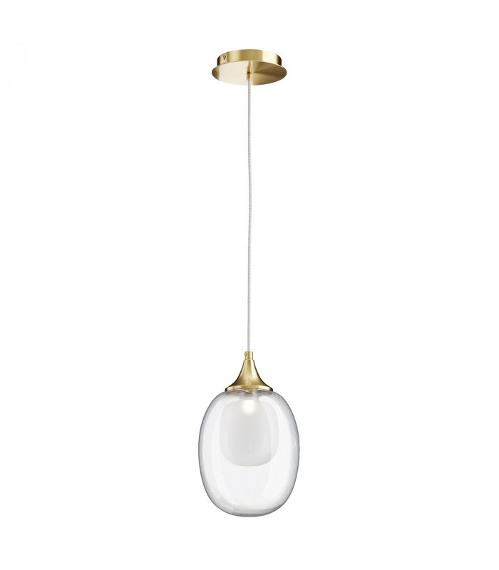 Maytoni Aura Modern Globe Pendant Ceiling Light Brass E14-7