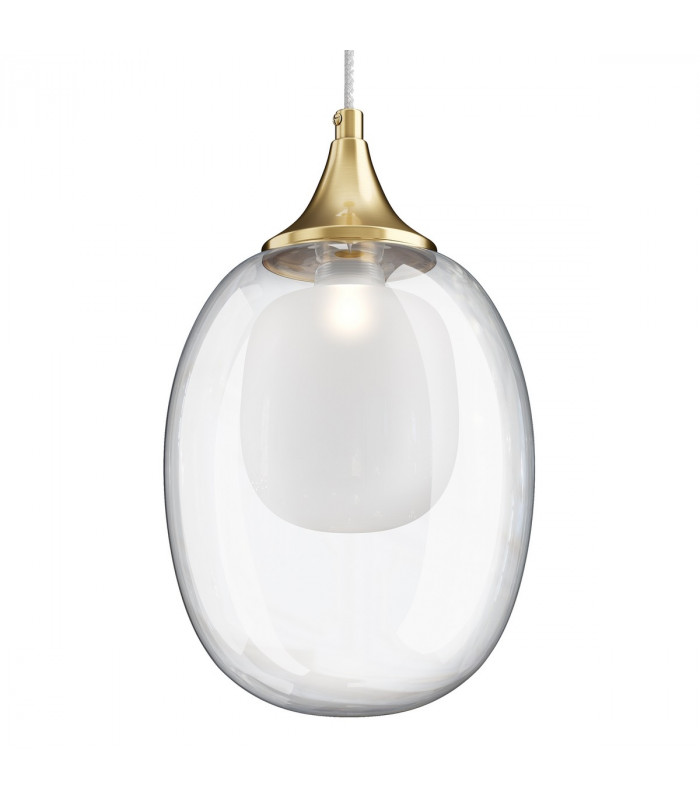 Maytoni Aura Modern Globe Pendant Ceiling Light Brass E14-9