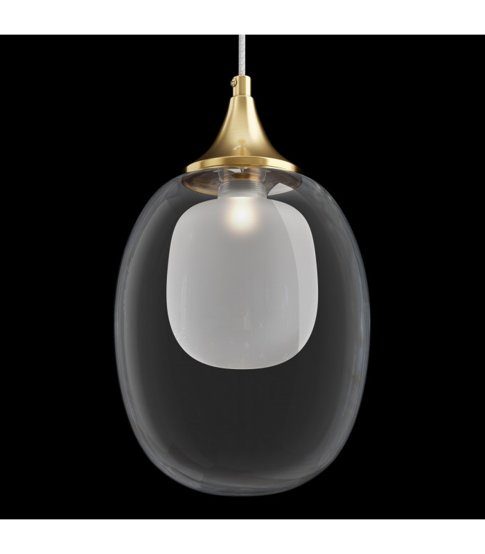 Maytoni Aura Modern Globe Pendant Ceiling Light Brass E14-10