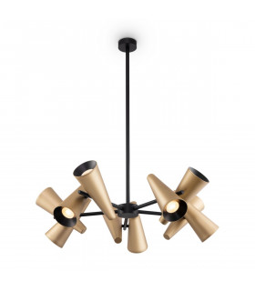 Maytoni Giro Modern 10 Light Multi Arm Pendant Ceiling Light Brass GU10-2