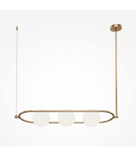 Maytoni Erich Modern 3 Light Globe Pendant Ceiling Light Brass E14-1
