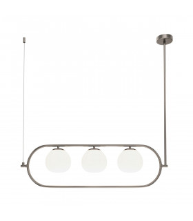 Maytoni Erich Modern 3 Light Globe Pendant Ceiling Light Nickel E14-2