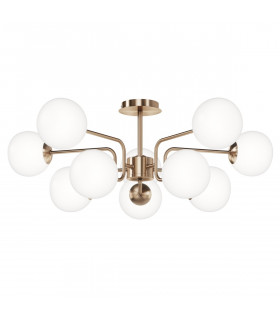 Maytoni Erich Modern 10 Light Globe Ceiling Light Brass E14-1