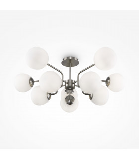 Maytoni Erich Modern 10 Light Globe Ceiling Light Nickel E14-1