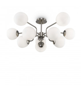 Maytoni Erich Modern 10 Light Globe Ceiling Light Nickel E14-2