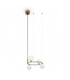 Maytoni Ring Modern 4 Light Globe Pendant Ceiling Light Brass G9-2
