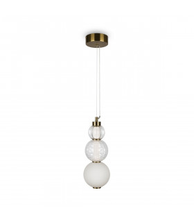 Maytoni Collar Modern Integrated LED Pendant Ceiling Light Gold 3000K-2