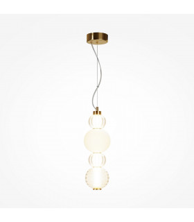 Maytoni Collar Modern Slim Pendant Ceiling Light Gold Integrated LED 3000K-1