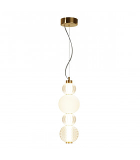 Maytoni Collar Modern Slim Pendant Ceiling Light Gold Integrated LED 3000K-2