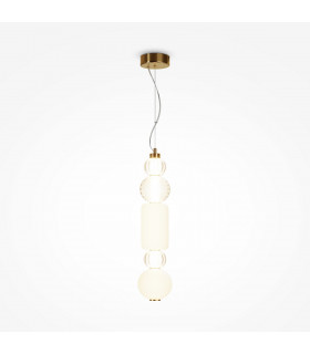 Maytoni Collar II Modern Slim Pendant Ceiling Light Gold Integrated LED 3000K-1