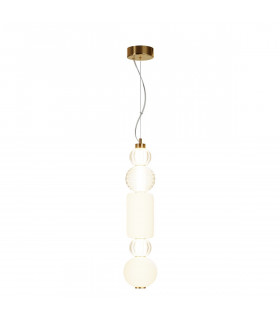Maytoni Collar II Modern Slim Pendant Ceiling Light Gold Integrated LED 3000K-2
