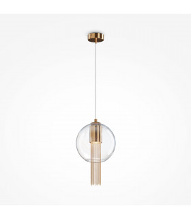 Maytoni Flusso I Modern Slim Pendant Ceiling Light Bronze GU10-1