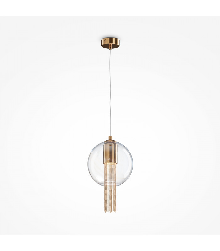 Maytoni Flusso I Modern Slim Pendant Ceiling Light Bronze GU10-1