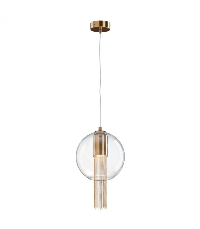 Maytoni Flusso I Modern Slim Pendant Ceiling Light Bronze GU10-3