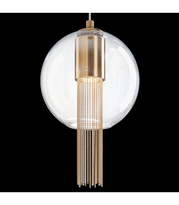 Maytoni Flusso I Modern Slim Pendant Ceiling Light Bronze GU10-5
