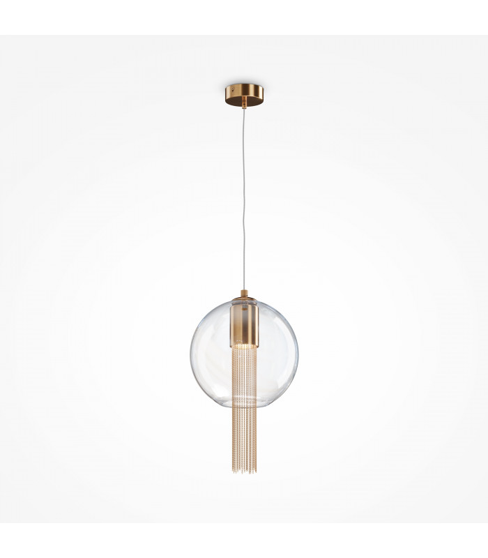 Maytoni Flusso II Modern Slim Pendant Ceiling Light Bronze GU10-1