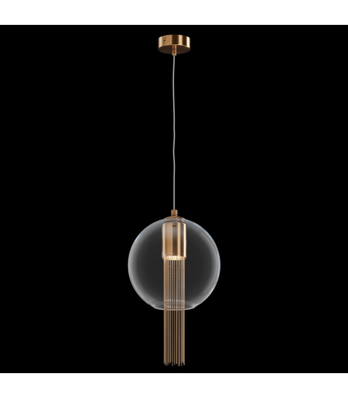 Maytoni Flusso II Modern Slim Pendant Ceiling Light Bronze GU10-4