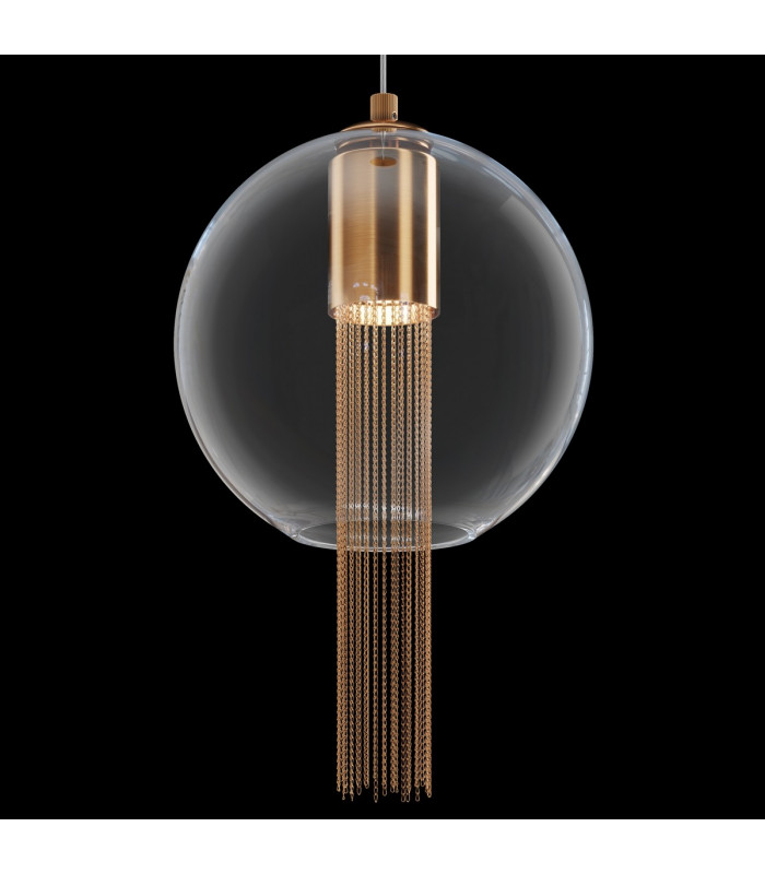 Maytoni Flusso II Modern Slim Pendant Ceiling Light Bronze GU10-8