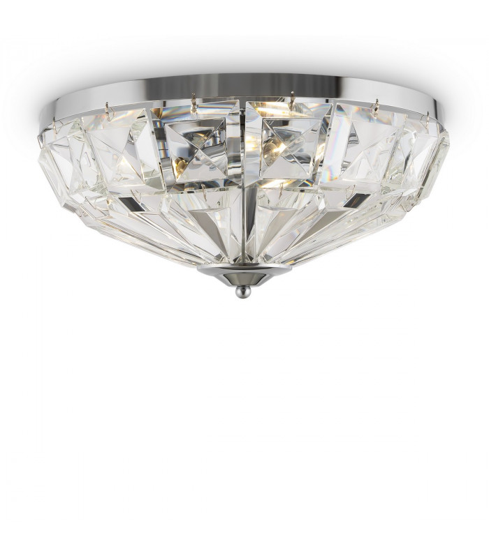 Maytoni Facet Classic 4 Light Ceiling Light Chrome E14-1