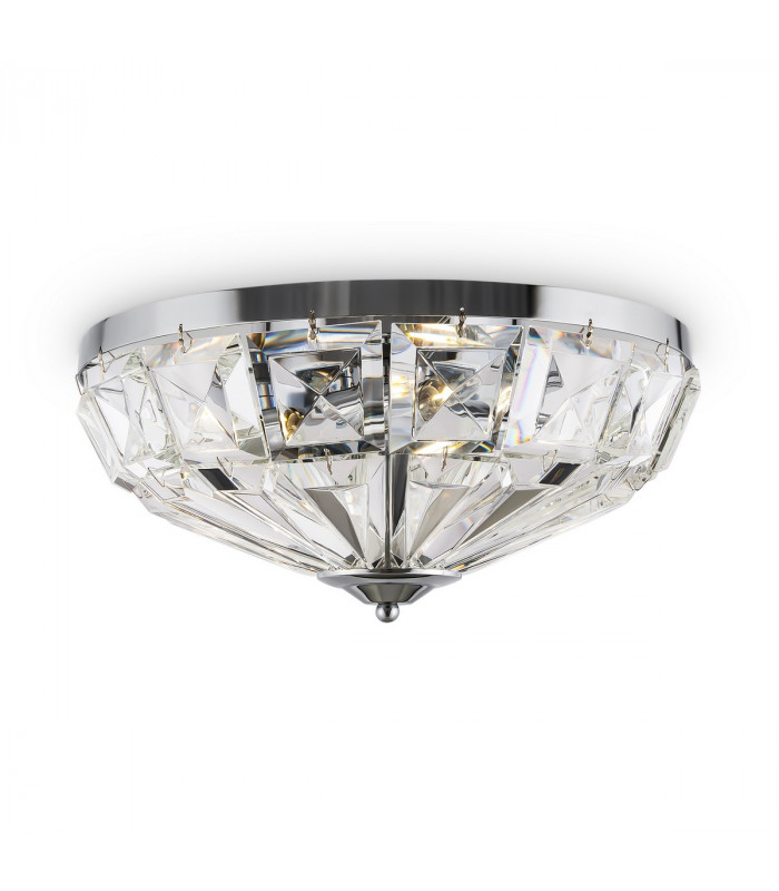 Maytoni Facet Classic 4 Light Ceiling Light Chrome E14-3