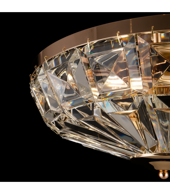 Maytoni Facet Classic 4 Light Ceiling Light Chrome E14-8