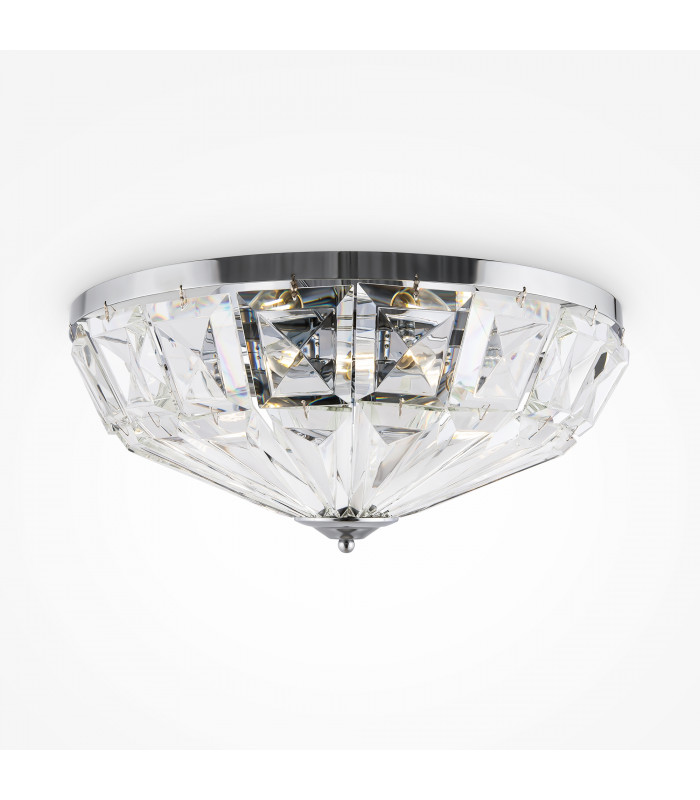 Maytoni Facet Classic 6 Light Ceiling Light Chrome E14-1