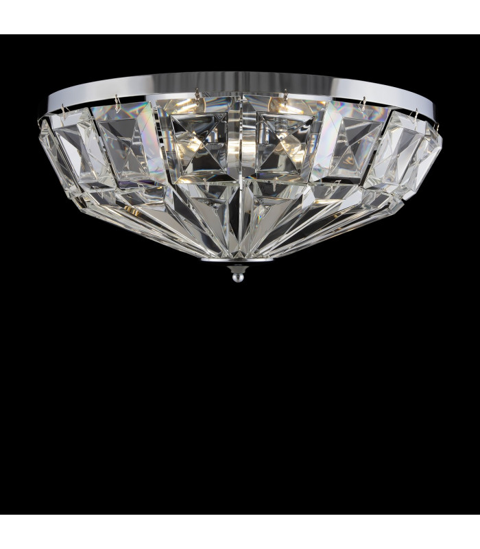 Maytoni Facet Classic 6 Light Ceiling Light Chrome E14-2